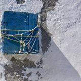 Blue Shutters - Santorini